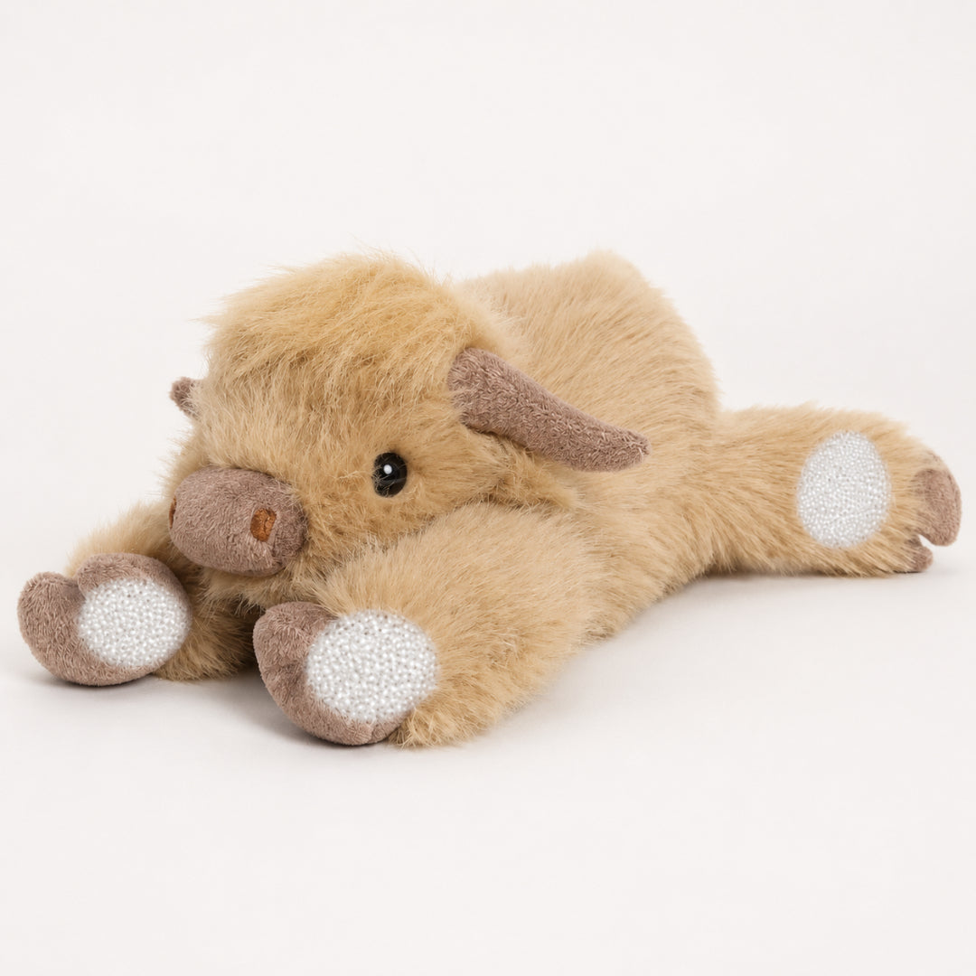 Stuffed Animal Cow Plush Weighted Cuddle Toy Kids Gift
