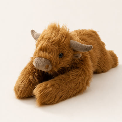 Stuffed Animal Cow Plush Weighted Cuddle Toy Kids Gift