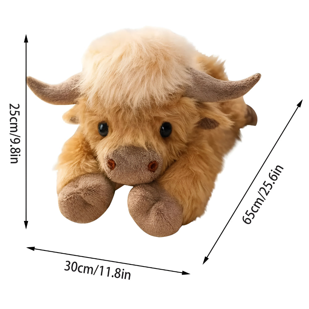 Stuffed Animal Cow Plush Weighted Cuddle Toy Kids Gift