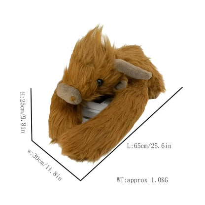 Stuffed Animal Cow Plush Weighted Cuddle Toy Kids Gift