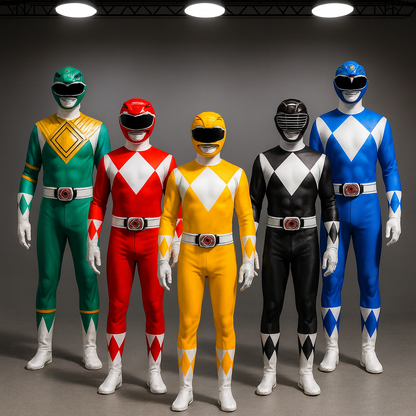 Kids Hero Costume Jumpsuit Mask Set Outfit