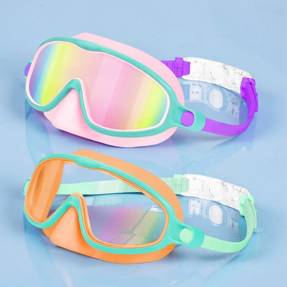 Swim Goggles Kids Nose Cover Anti Fog Mask