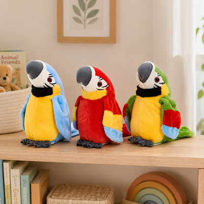 Talking Toy Parrot Voice Repeating Interactive Moving Bird