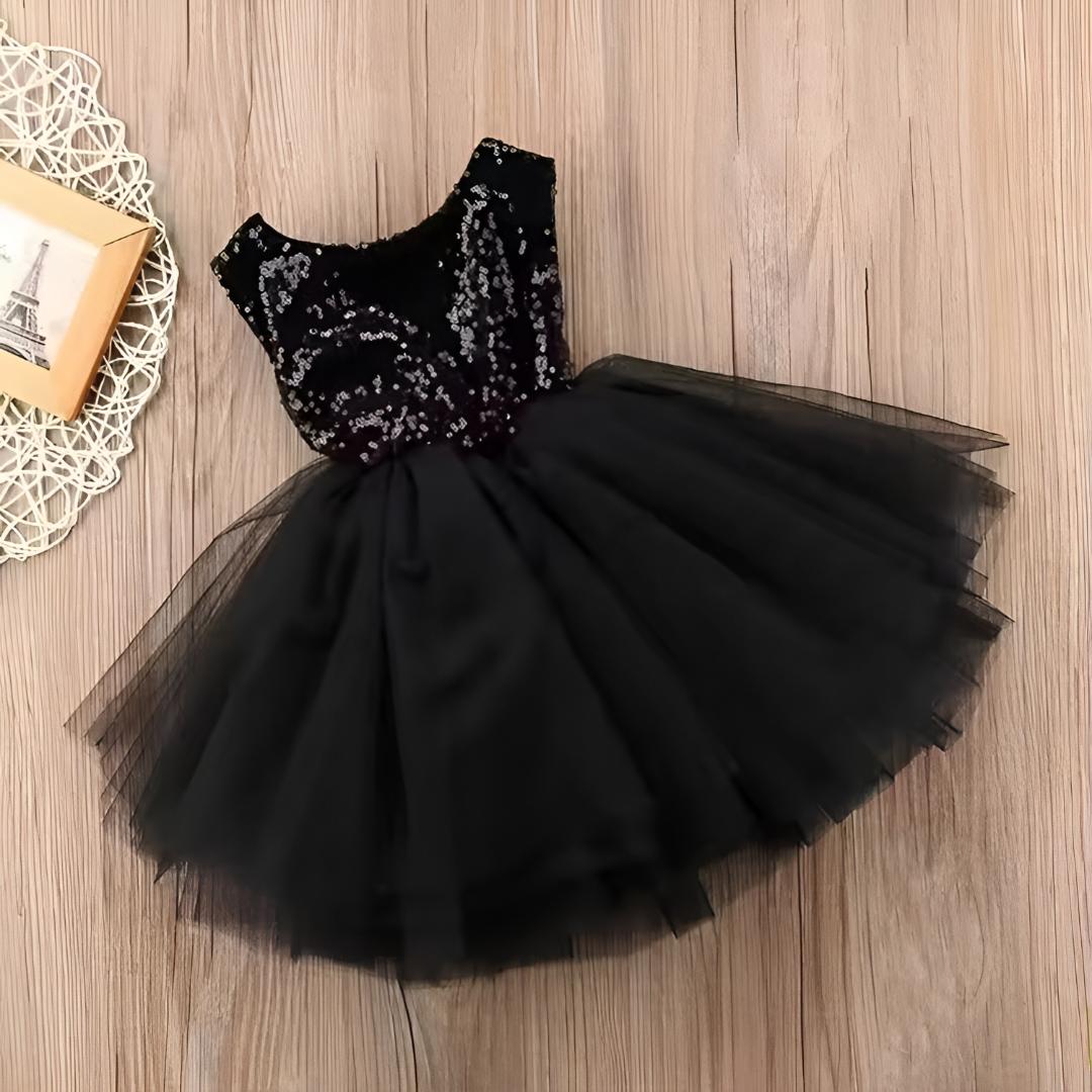 Toddler Party Dress Flower Girl Dress Glitter Detail
