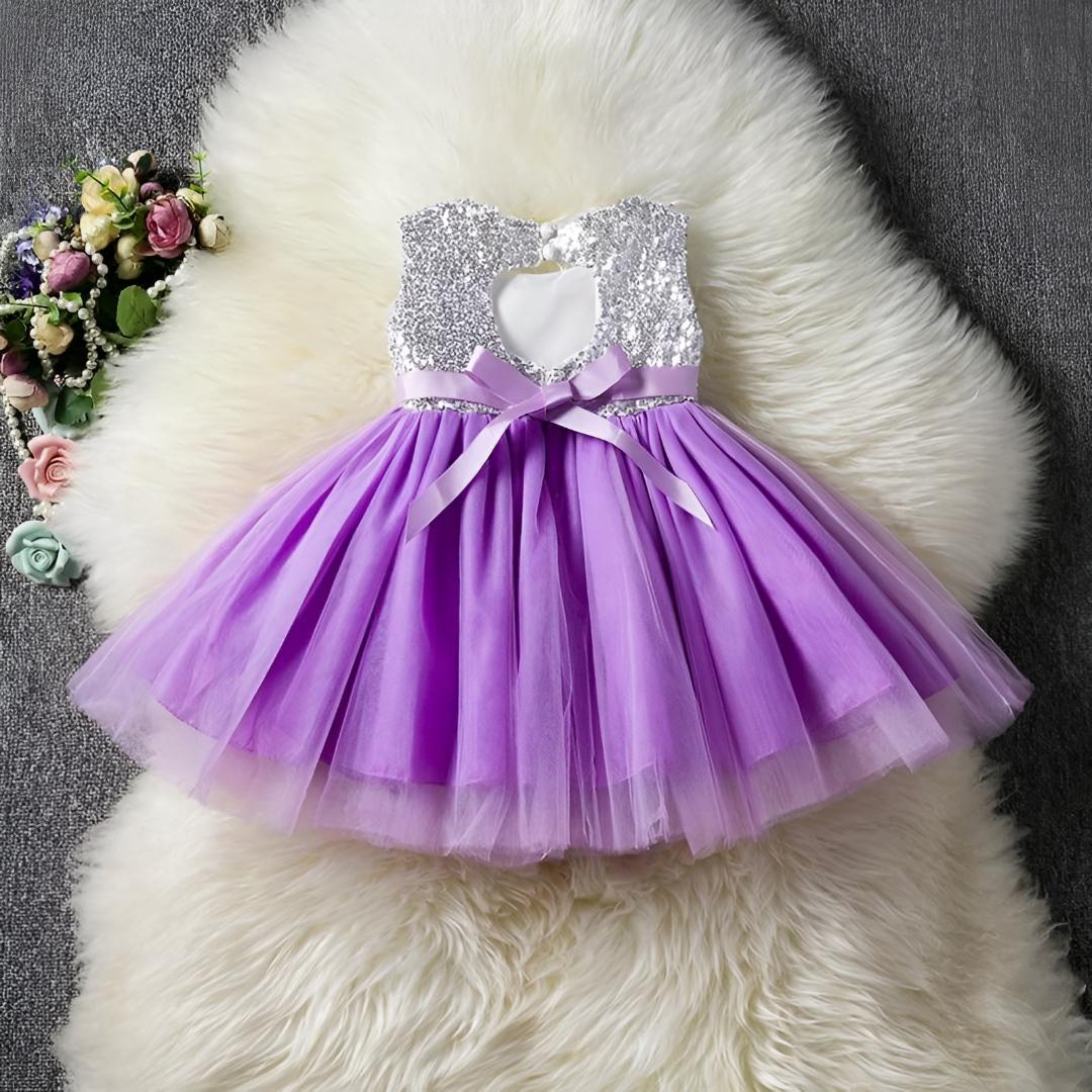 Toddler Party Dress Flower Girl Dress Glitter Detail