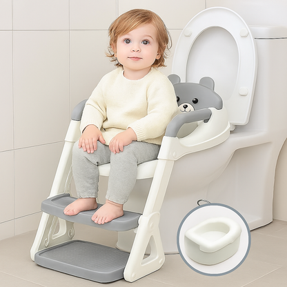 Toddler Potty Training Seat Adjustable Safety Ladder Step Stool