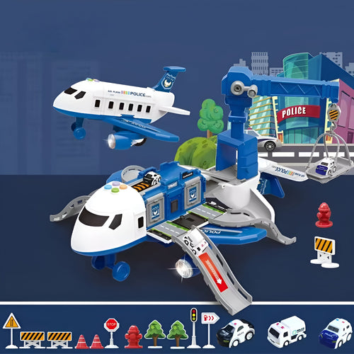Toy Airplane Transformable Play Set Kids Construction Model