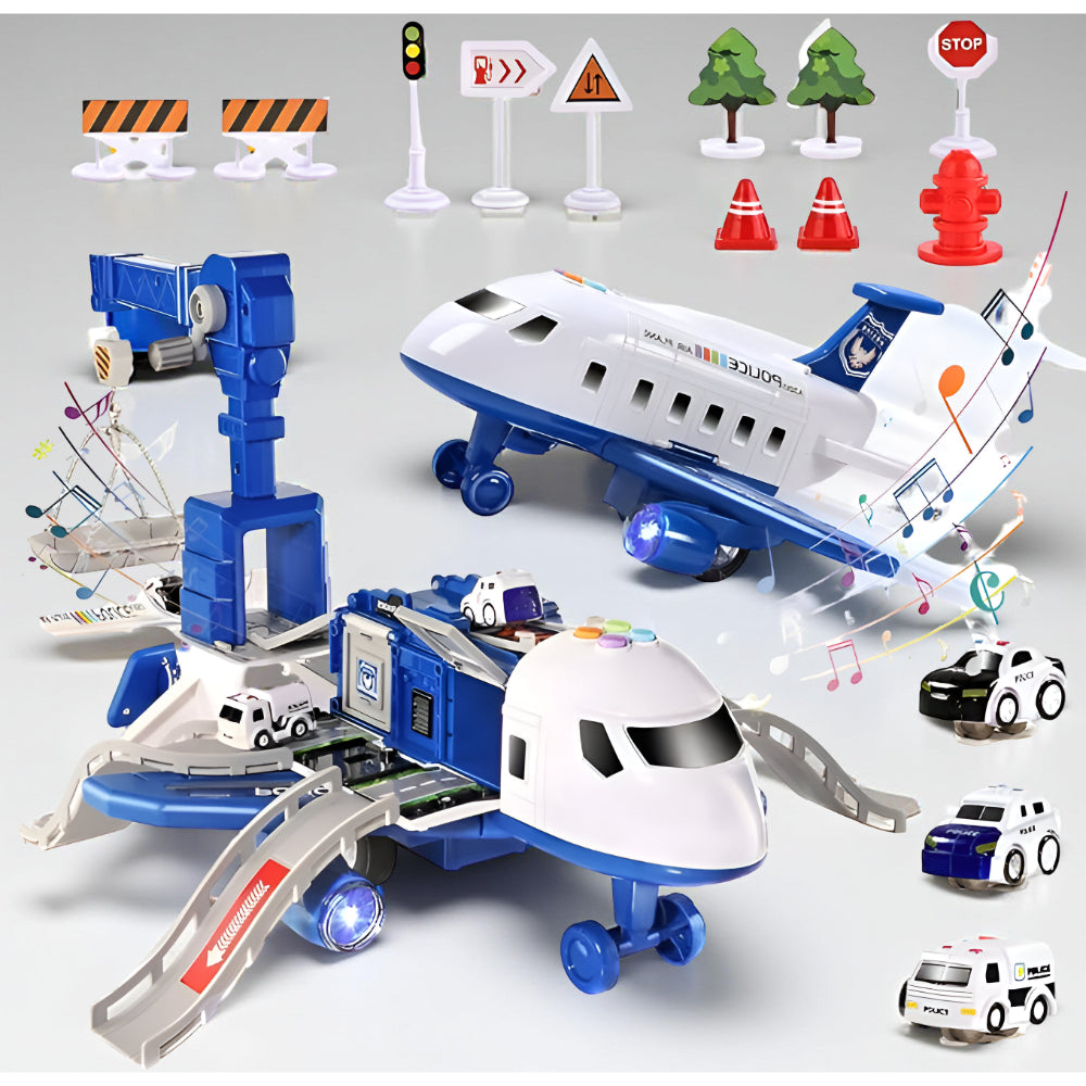 Toy Airplane Transformable Play Set Kids Construction Model