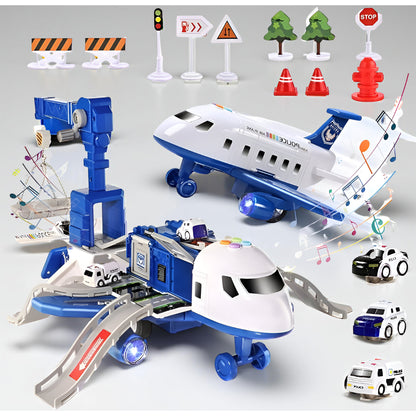 Toy Airplane Transformable Play Set Kids Construction Model