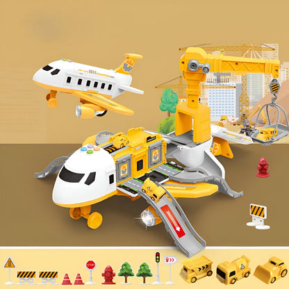 Toy Airplane Transformable Play Set Kids Construction Model
