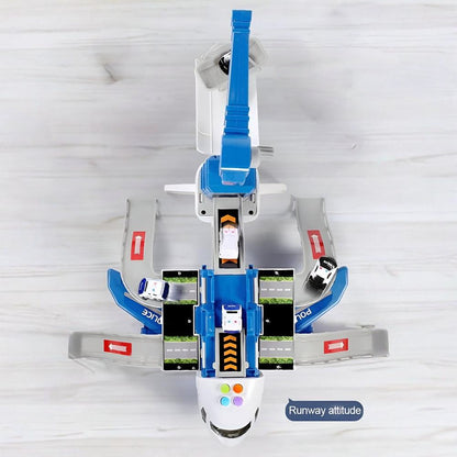 Toy Airplane Transformable Play Set Kids Construction Model
