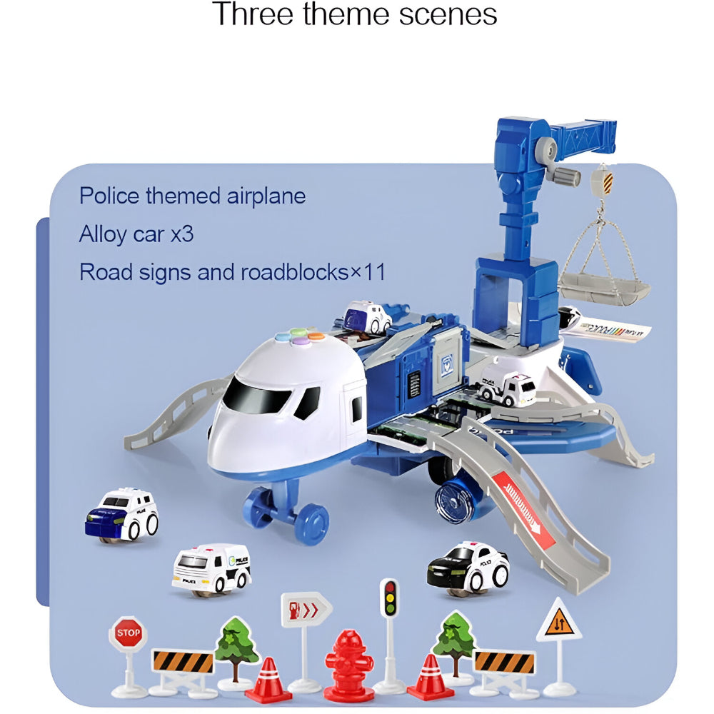 Toy Airplane Transformable Play Set Kids Construction Model