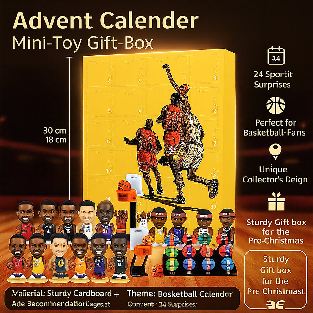 Basketball Advent Calendar Mini Figure Gift Box Collectible Set