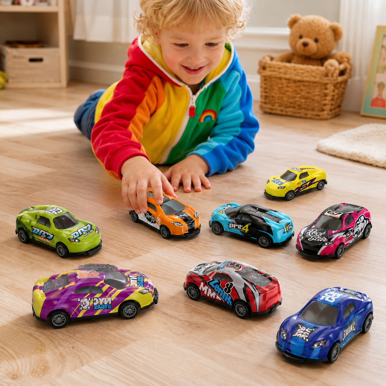 Toy Cars Pull Back Flipping Stunt Remote Control Vehicle Set