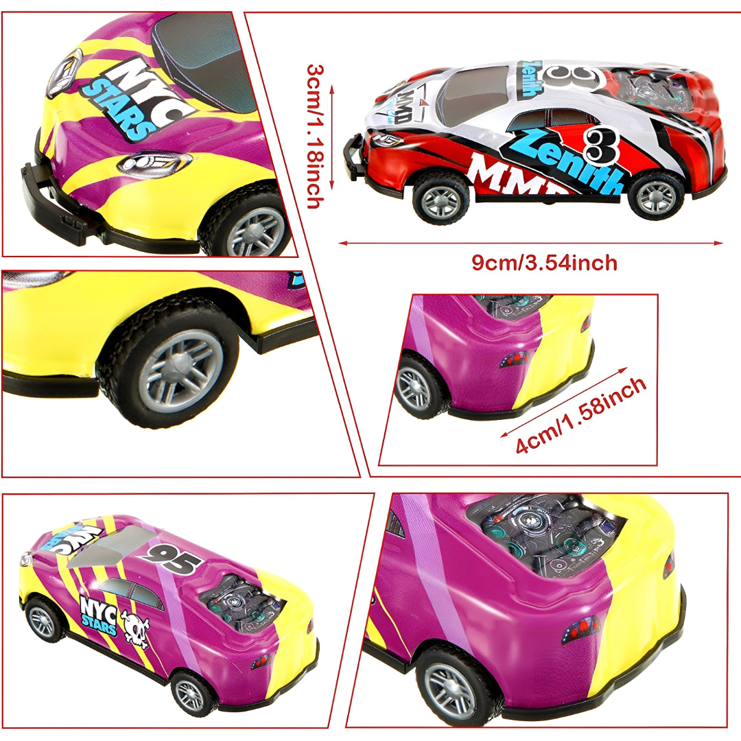 Toy Cars Pull Back Flipping Stunt Remote Control Vehicle Set