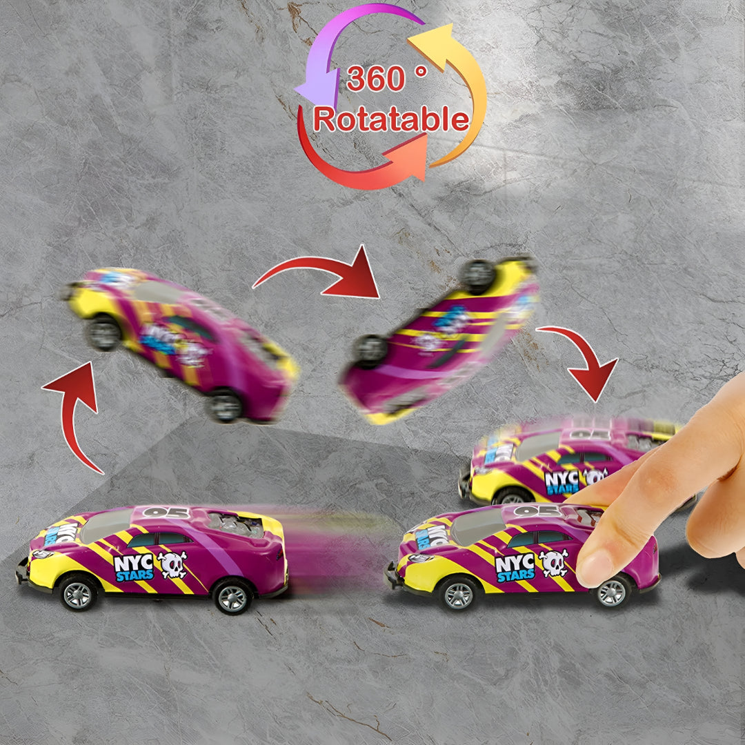 Toy Cars Pull Back Flipping Stunt Remote Control Vehicle Set