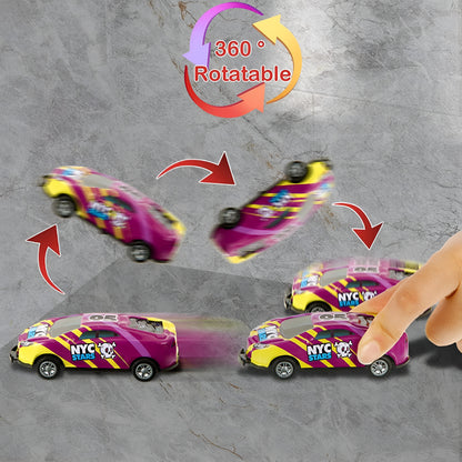 Toy Cars Pull Back Flipping Stunt Remote Control Vehicle Set