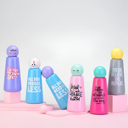 Water Bottle Insulated Travel Flask Screw Top Drink Container