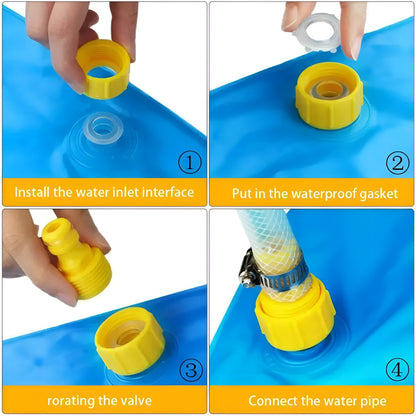 Water Splash Pad Inflatable Sprinkler Mat Kids Water Play Toy