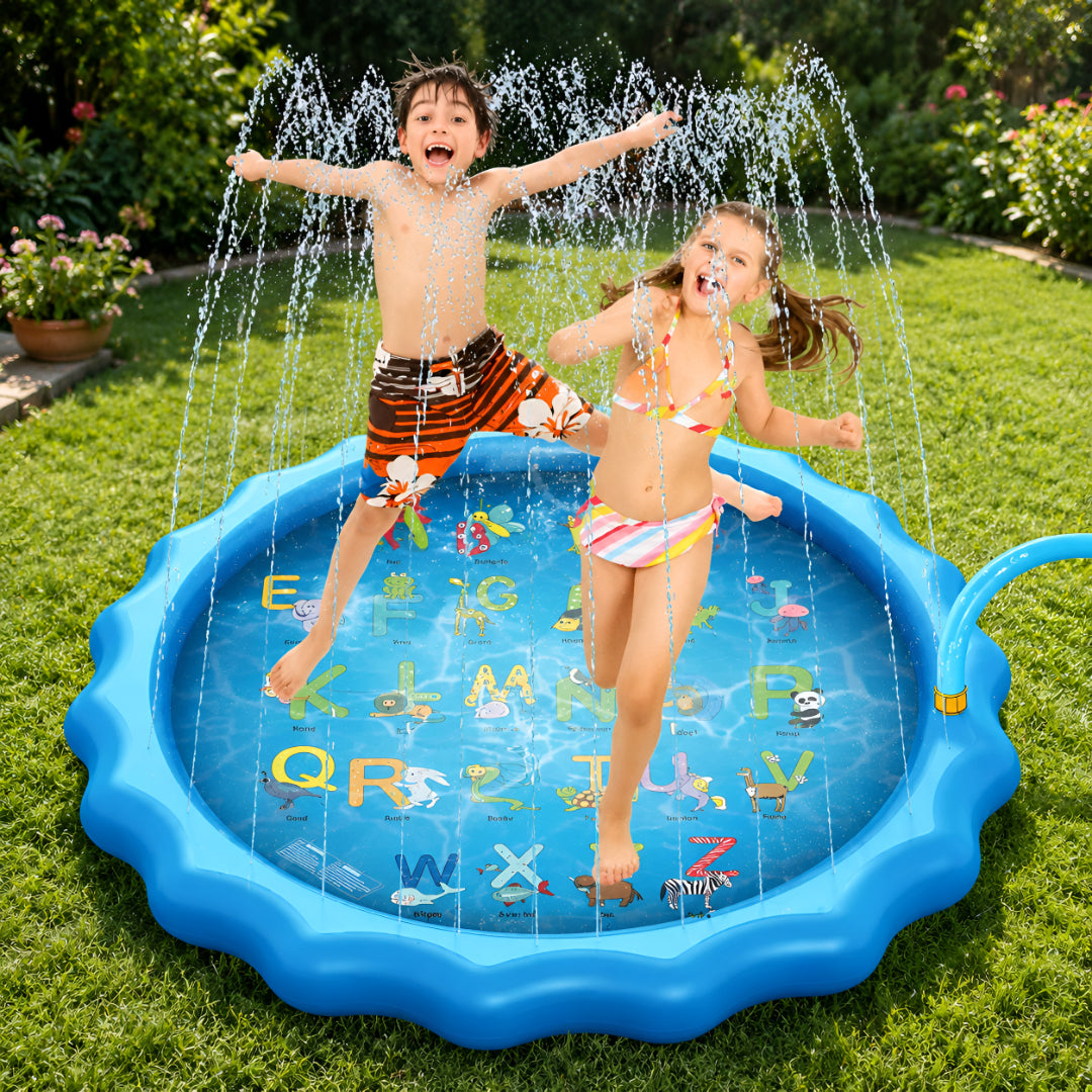 Water Splash Pad Inflatable Sprinkler Mat Kids Water Play Toy