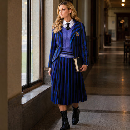 Halloween Costume Gothic Academy Dress Outfit