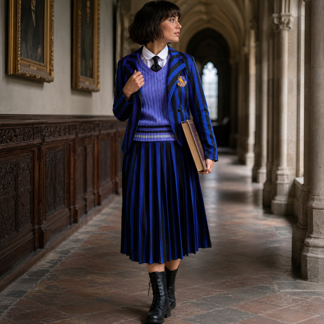 Halloween Costume Gothic Academy Dress Outfit