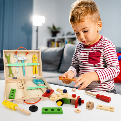 Women's Educational Toy Kids Tool Box Wooden Wooden Tool Set