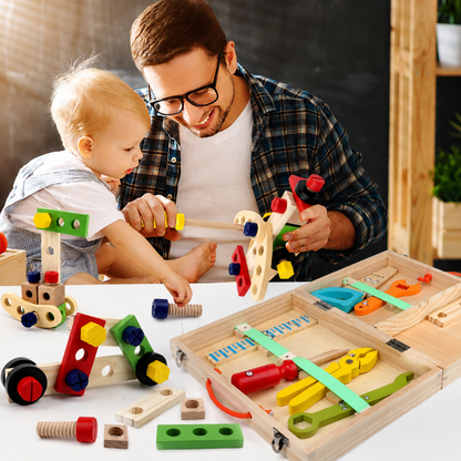 Women's Educational Toy Kids Tool Box Wooden Wooden Tool Set