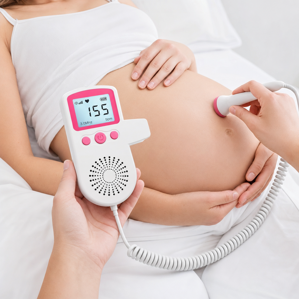 Baby Heart Monitor Portable Fetal Doppler Pregnancy Device