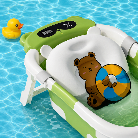 Babybadewanne Faltbar Tragbar Baby Badewanne Ablaufstopfen
