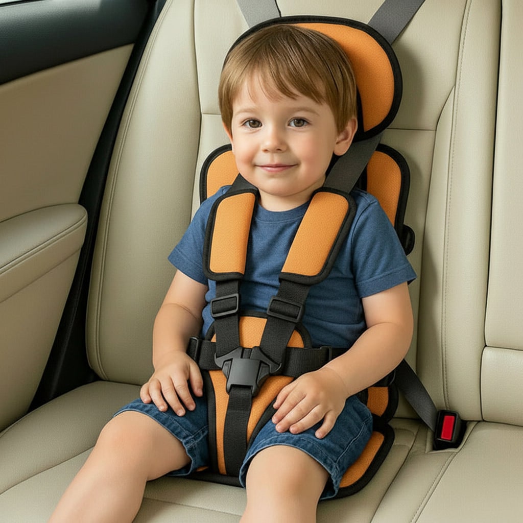 Baby Car Seat Travel Portable Foldable Adjustable Harness - Image 5
