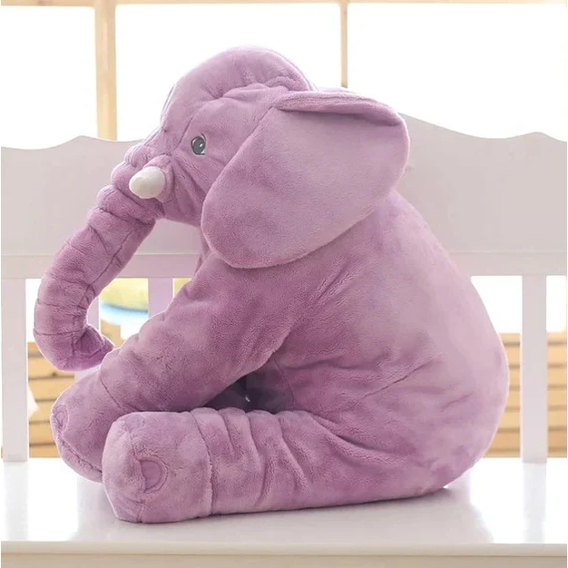Baby Elephant Cuddle Pillow Nursery Soft Plush Stuffed Toy - Image 5