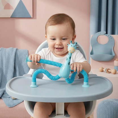 Baby Giraffe Toy Suction Cup Toy Sensory Toy Educational Toy For Toddlers - Image 1