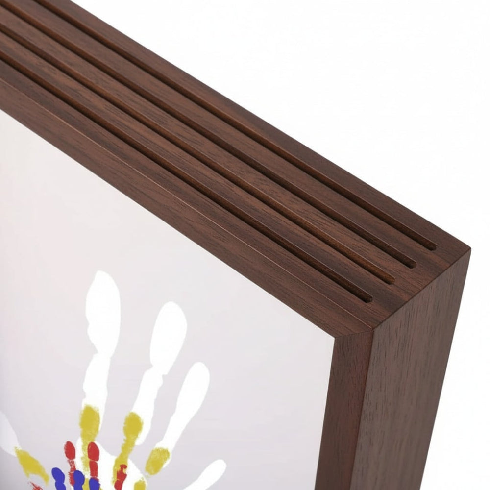 Baby Handprint Frame Cherished Memories Wood Natural Wood Frame - Image 6