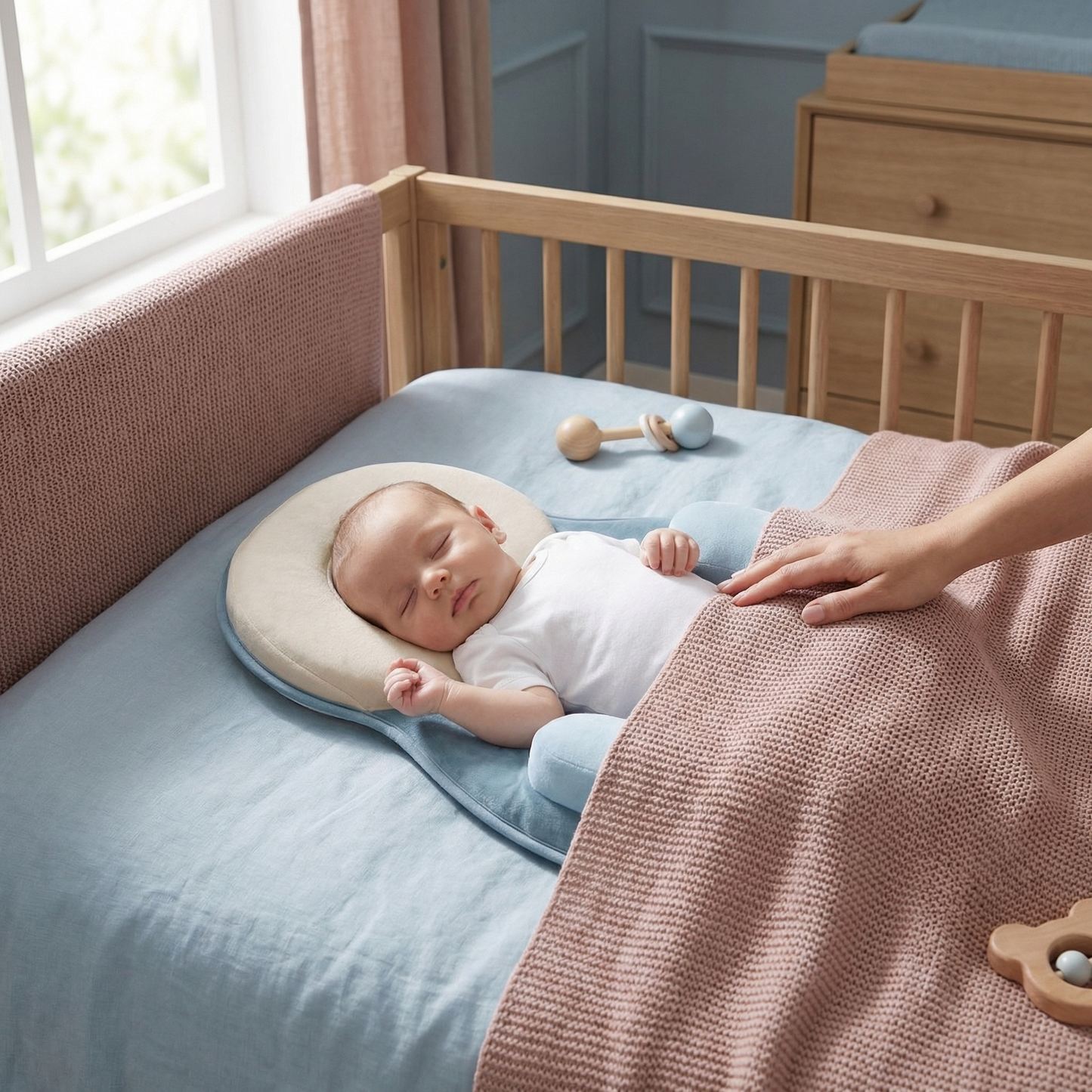 Baby Support Pillow Infant Support Pillow Ergonomic Baby Pillow Baby Reflux - Image 1