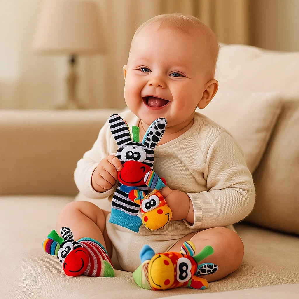 Baby Toys Wrist Rattle Socks Sensory Play - Image 6