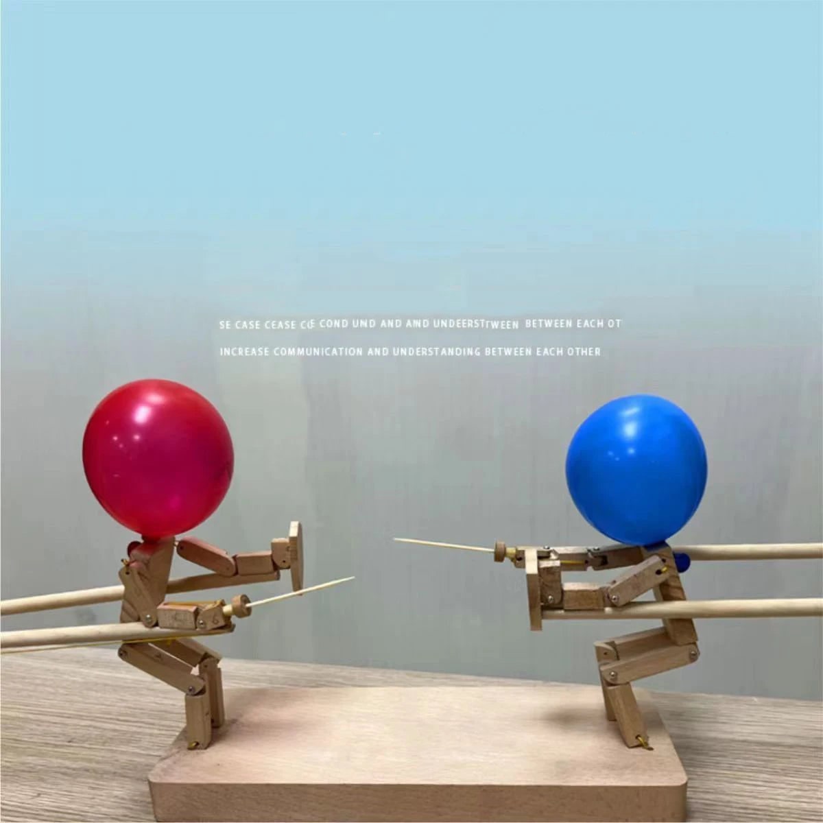 Bamboo Sword Duel Toy Fun Interactive Fencing Game - Image 1