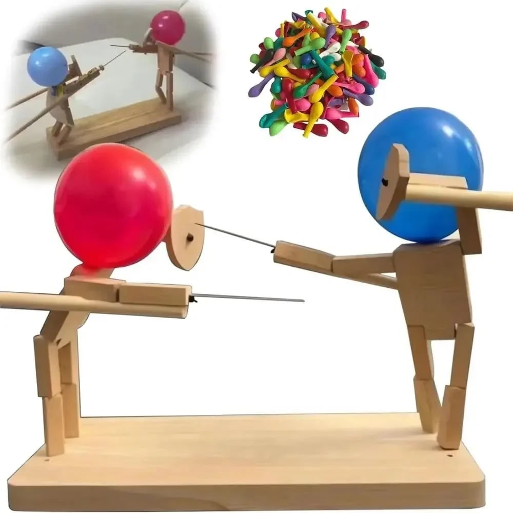 Bamboo Sword Duel Toy Fun Interactive Fencing Game - Image 6