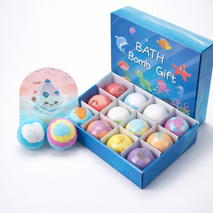 Kids Bubble Bath Bombs Colorful Fizzy Bath Set Fun