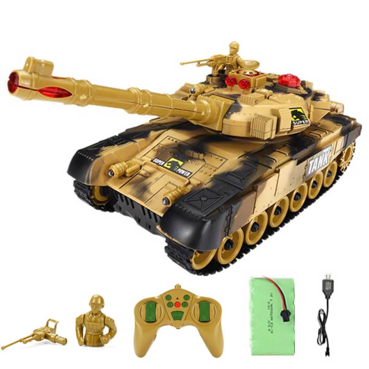 Battle Tank Led Light Tank Remote Control Toy Vehicle - Image 1