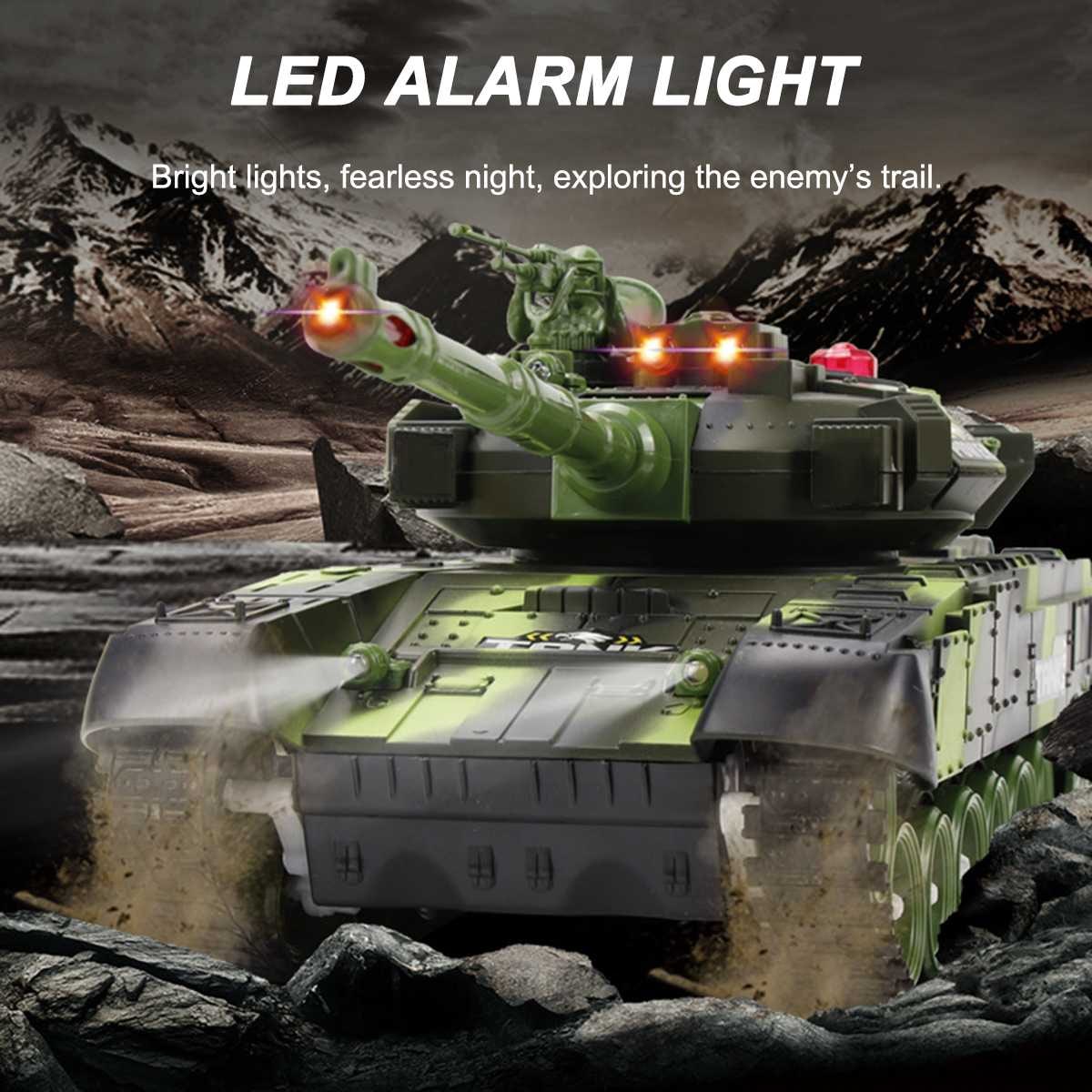 Battle Tank Led Light Tank Remote Control Toy Vehicle - Image 10