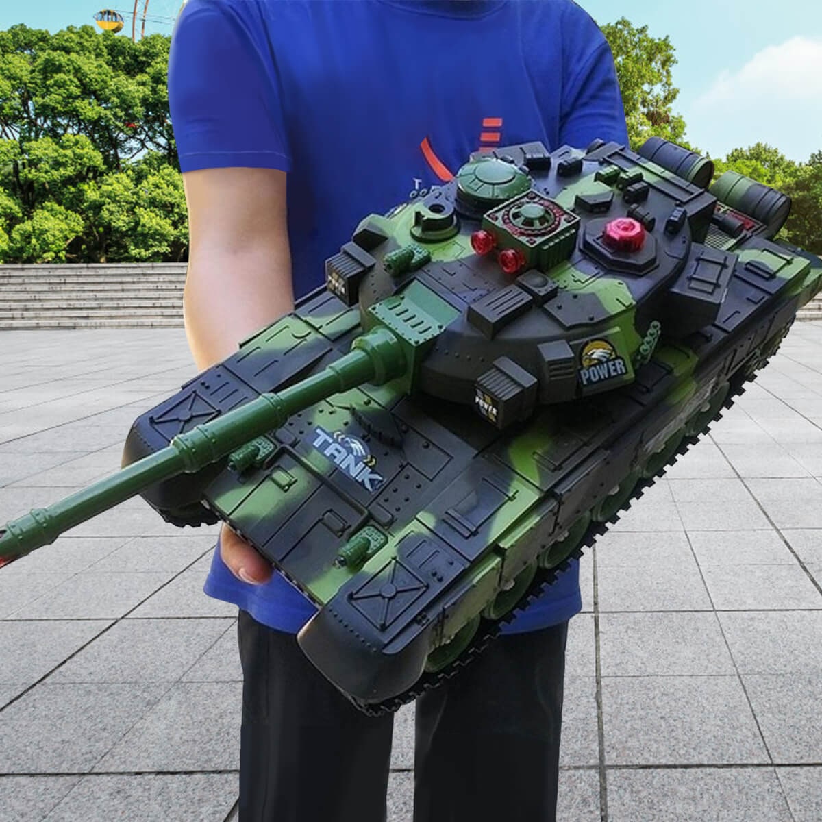Battle Tank Led Light Tank Remote Control Toy Vehicle - Image 4