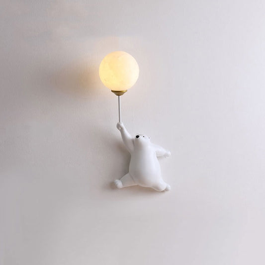 Bear Wall Lamp Balloon Design Modern Animal Indoor Lighting - Image 1