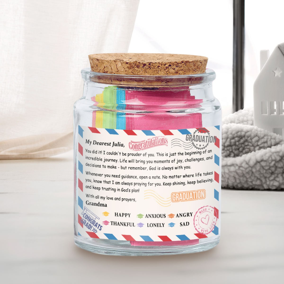 Bible Verse Jar Inspirational Jar Personalized Gift - Image 3