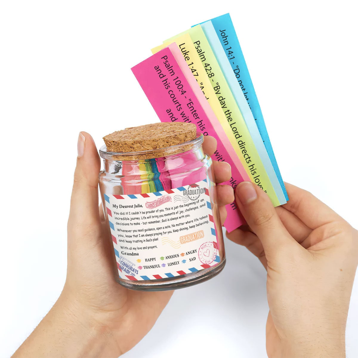Bible Verse Jar Inspirational Jar Personalized Gift - Image 4