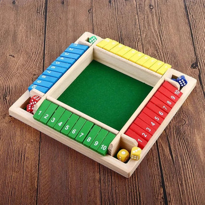 Board Game Wooden Shut the Box Dice Game Family Night - Image 6