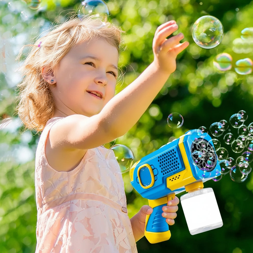 Kids Bubble Machine Gun Automatic Outdoor Summer Toy