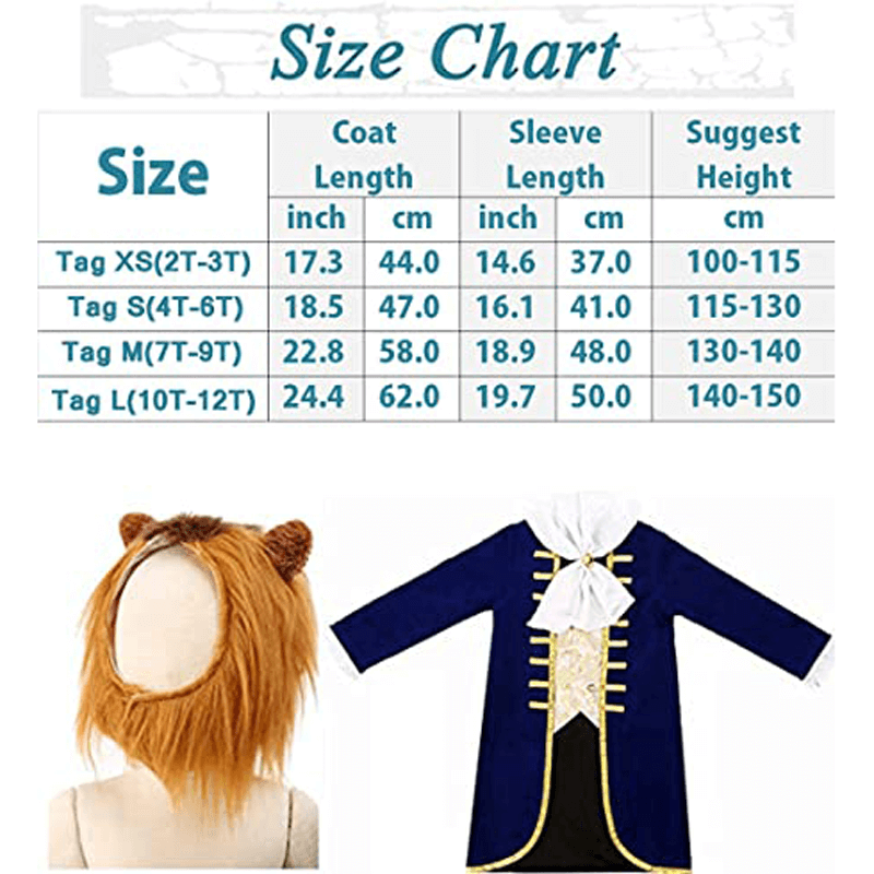 Children's Beast Costume Halloween Costume Kids Beast Costume Women's - Image 7