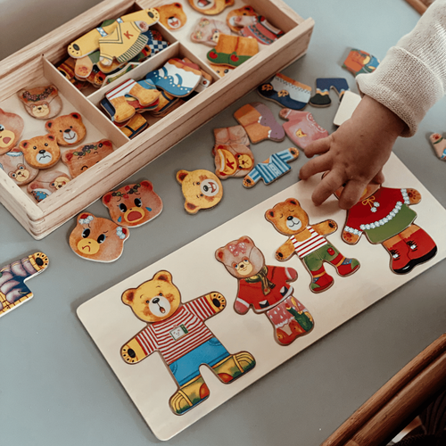 Children's Puzzle Educational Toy Wooden Interactive Puzzle - Image 1