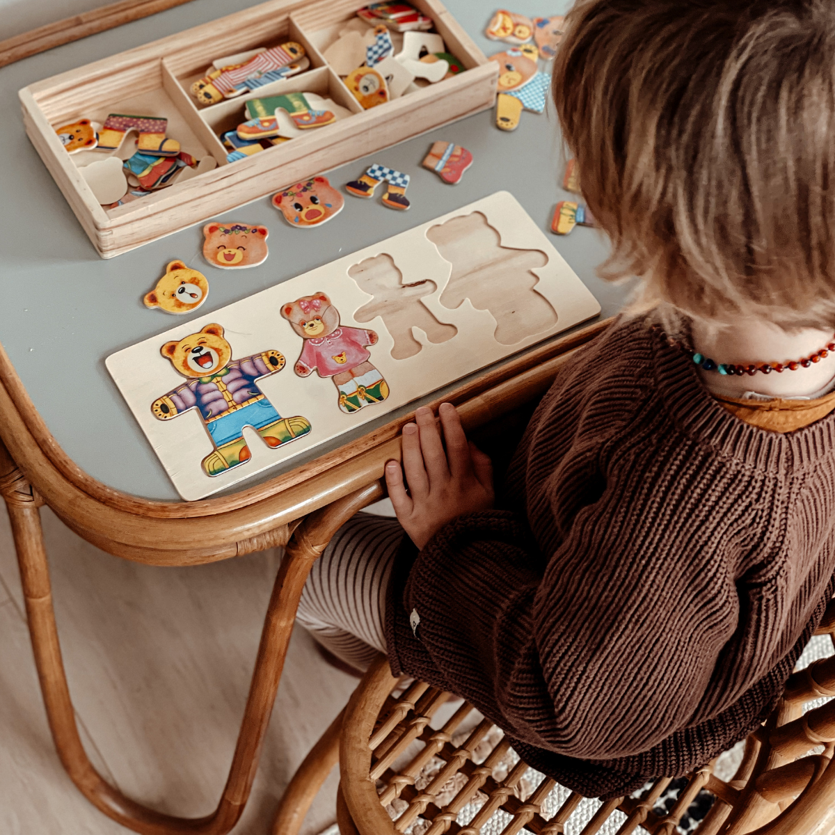 Children's Puzzle Educational Toy Wooden Interactive Puzzle - Image 3